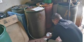EN CATEO A DOS INMUEBLES FGR ASEGURA HIDROCARBURO EN EL MUNICIPIO DE COMONDÚ, BCS
