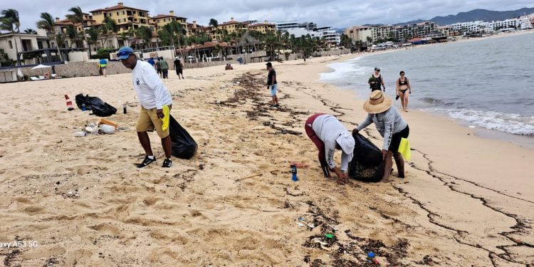 PERSONAL ZOFEMAT LOS CABOS FORTALECE LOS TRABAJOS PARA EL RETIRO DE RESIDUOS SÓLIDOS EN LAS PLAYAS