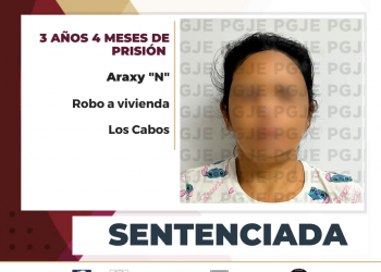 OBTIENE PGJE SENTENCIA DE MÁS DE 3 AÑOS DE PRISIÓN PARA CULPABLE DE ROBO A VIVIENDA