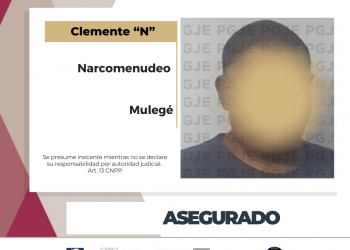 ASEGURA PGJE A UNA PERSONA CON UN ARMA Y 2 MIL DOSIS DE DROGA