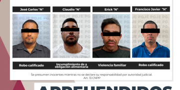 CUMPLIMENTA PGJE A 7 ÓRDENES DE APREHENSIÓN CONTRA IMPUTADOS POR DIVERSOS DELITOS