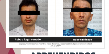 APREHENDE PGJE A 2 PERSONAS RELACIONADAS EN DELITOS