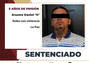 PASARÁ 5 AÑOS EN PRISIÓN POR ROBO A GASOLINERA EN LA PAZ