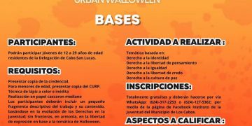 CONVOCA INJUVE DE LOS CABOS AL CONCURSO DE DIBUJO: URBAN WALLOWEEN
