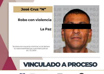 POR ROBO CON VIOLENCIA QUEDA EN PRISIÓN PREVENTIVA JUSTIFICADA