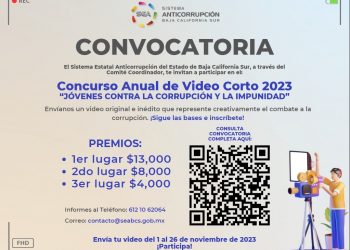 CONVOCA SISTEMA ESTATAL ANTICORRUPCIÓN A CONCURSO ANUAL VIDEO CORTO 2023