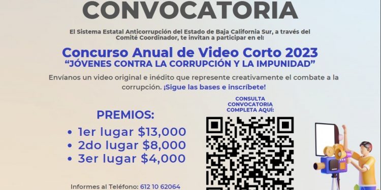 CONVOCA SISTEMA ESTATAL ANTICORRUPCIÓN A CONCURSO ANUAL VIDEO CORTO 2023