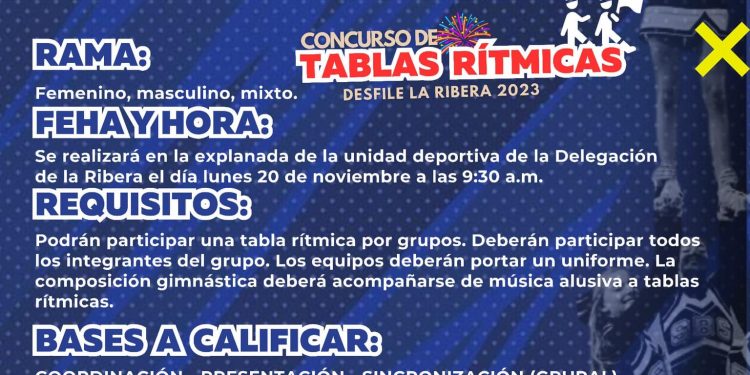 INVITA INJUVE DE LOS CABOS A CONCURSO DE TABLAS RÍTMICAS EN LA RIBERA 2023