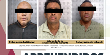 APREHENDE PGJE A TRES PERSONAS EN LA PAZ