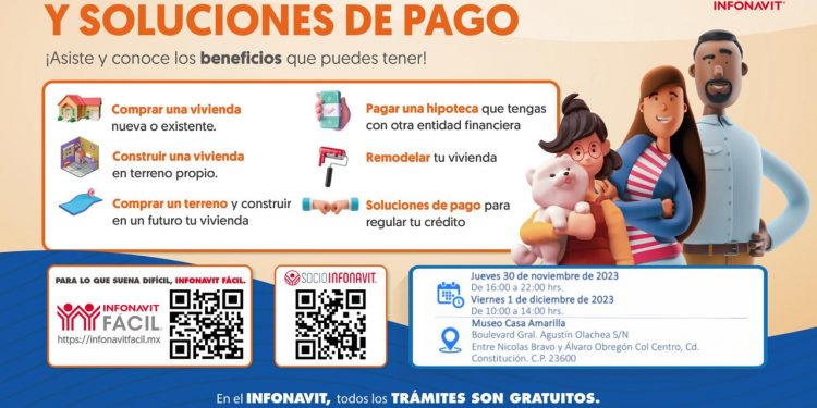 INFONAVIT ACERCA CRÉDITOS Y SOLUCIONES DE PAGO A DERECHOHABIENTES SUDCALIFORNIANOS