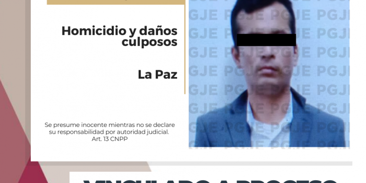 POR HOMICIDIO Y DAÑOS CULPOSOS OBTIENE PGJE VINCULACIÓN A PROCESO PARA IMPUTADO