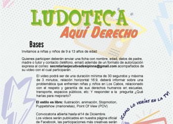CONVOCA GOBIERNO DE LOS CABOS Y SIPINNA AL CONCURSO “LUDOTECA AQUÍ DERECHO “