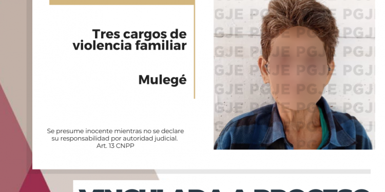QUEDA VINCULADA A PROCESO POR 3 CARGOS DE VIOLENCIA FAMILIAR
