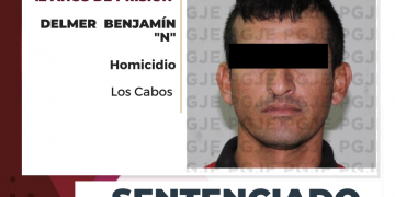 POR EL HOMICIDIO QUE COMETIÓ EN CABO SAN LUCAS OBTIENE PGJE SENTENCIA 12 DE AÑOS DE PRISIÓN PARA DELMER BENJAMÍN “N”