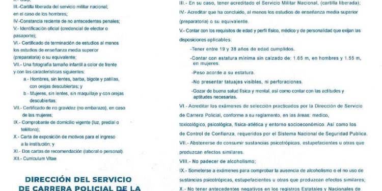 SEGURIDAD PÚBLICA DE LOS CABOS INVITA A LA CIUDADANÍA A FORMAR PARTE DE LA CORPORACIÓN