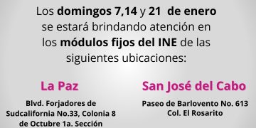 INE BCS: ÚLTIMOS DÍAS PARA ACTUALIZAR CREDENCIALES EN EL PROCESO ELECTORAL CONCURRENTE 2023-2024