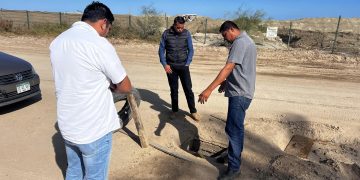 OOMSAPAS LOS CABOS REALIZARON LA REPARACIÓN DE UNA FUGA DE DRENAJE EN LA RIBERA
