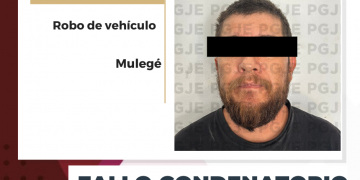 OBTIENE PGJE FALLO CONDENATORIO CONTRA RESPONSABLES DE ROBO DE VEHÍCULO