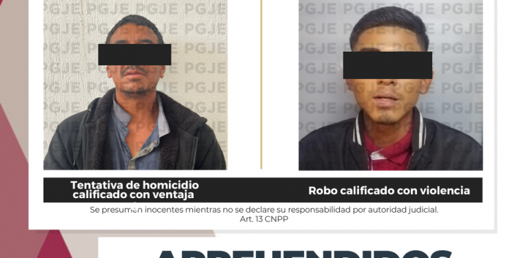CUMPLIMENTA PGJE DOS ÓRDENES DE APREHENSIÓN CONTRA IMPUTADOS POR TENTATIVA DE HOMICIDIO Y ROBO