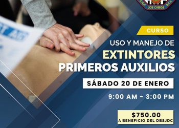 INVITAN BOMBEROS DE SAN JOSÉ DEL CABO AL CURSO “PRIMEROS AUXILIOS Y MANEJO DE EXTINTORES “