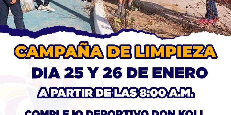 INSTITUTO DEL DEPORTE MUNICIPAL DE LOS CABOS INVITA A LA CIUDADANÍA A PARTICIPAR EN LA JORNADA DE LIMPIEZA DE EL COMPLEJO DEPORTIVO DON KOLL