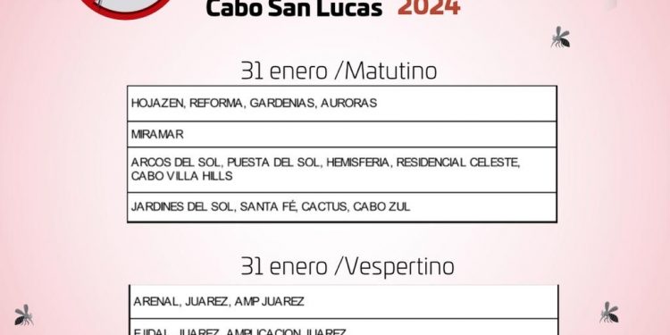 DIRECCIÓN MUNICIPAL DE SALUD INICIO EXTENSA CAMPAÑA DE FUMIGACIÓN CONTRA EL DENGUE,ZIKA Y CHIKUNGUNYA EN DIVERSAS ZONAS DE LOS CABOS