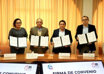UABCS E IEE FIRMAN CONVENIO PARA EL MONITOREO CONJUNTO DE MEDIOS Y ANÁLISIS DEL PROCESO ELECTORAL