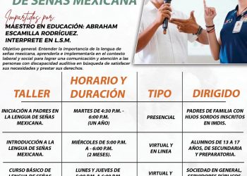 INVITA IMDIS LOS CABOS A TALLERES DE LENGUA DE SEÑAS MEXICANA