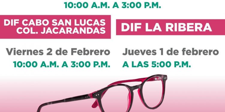 DIF LOS CABOS Y LA VISTA SERVICIOS ÓPTICOS CONTINÚAN CON LAS CAMPAÑAS VISUALES, PARA BENEFICIO DE LA POBLACIÓN CABEÑA