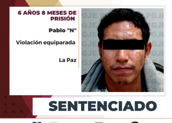 MÁS DE 6 AÑOS DE PRISIÓN OBTIENE PGJE PARA CULPABLE DE VIOLACIÓN EQUIPARADA