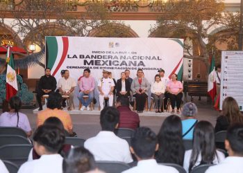 INICIO GOBIERNO DE LOS CABOS LA RUTA DE LA BANDERA NACIONAL POR EL MUNICIPIO