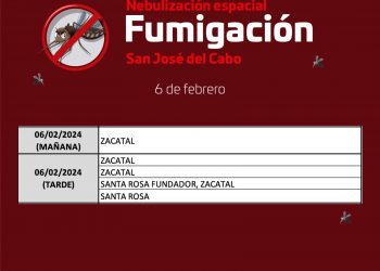 INICIARÁ DIRECCIÓN MUNICIPAL DE SALUD CAMPAÑA DE FUMIGACIÓN EN DISTINTAS COLONIAS DE SAN JOSÉ DEL CABO