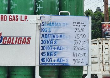 PARA ESTA SEMANA EL PRECIO DEL GAS DOMESTICO COMERCIAL E INSDUSTRIAL EN ESTA CAPITAL ES SUPERIOR A LOS MIL PESOS EN EL CONTENEDOR DE CUARENTA Y CINCO KILOGRAMOS