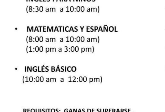 INVITA SMDIF LOS CABOS A PARTICIPAR EN EL PROGRAMA DE REFORZAMIENTO EDUCATIVO