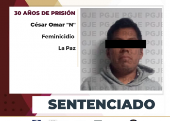 30 AÑOS DE PRISIÓN PARA CÉSAR “N” POR EL FEMINICIDIO EN AGRAVIO DE MONSERRAT OBTIENE PGJE