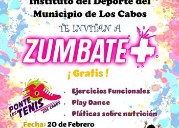 INVITAN GOBIERNO DE LOS CABOS A LA CIUDADANÍA A SÚPER CLASE DE SAN VALENTÍN “ ZÚMBATE + PONTE LOS TENIS”