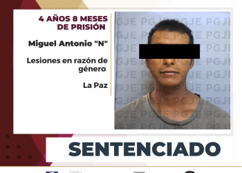 OBTIENE PGJE SENTENCIA DE MÁS 4 AÑOS DE PRISIÓN CONTRA CULPABLE DE LESIONES COMETIDAS CONTRA LA MUJER EN RAZÓN DE GÉNERO