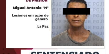 OBTIENE PGJE SENTENCIA DE MÁS 4 AÑOS DE PRISIÓN CONTRA CULPABLE DE LESIONES COMETIDAS CONTRA LA MUJER EN RAZÓN DE GÉNERO