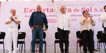 NACIONALIZA PRESIDENTE AMLO, EXPORTADORA DE SAL DE GUERRERO NEGRO