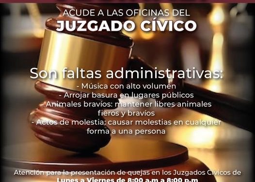 GOBIERNO DE LOS CABOS PONE A DISPOSICIÓN DE LA CIUDADANÍA EL ÁREA DE JUSTICIA CÍVICA