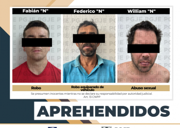 AGENTES DE LA PGJE DETIENE A TRES INDIVIDUOS POR DIVERSOS DELITOS