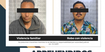 APREHENDE PGJE A DOS HOMBRES POR DIVERSOS DELITOS EN LA PAZ