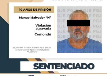 SENTENCIA DE 10 AÑOS OBTIENE PGJE CONTRA CULPABLE DE VIOLACIÓN AGRAVADA