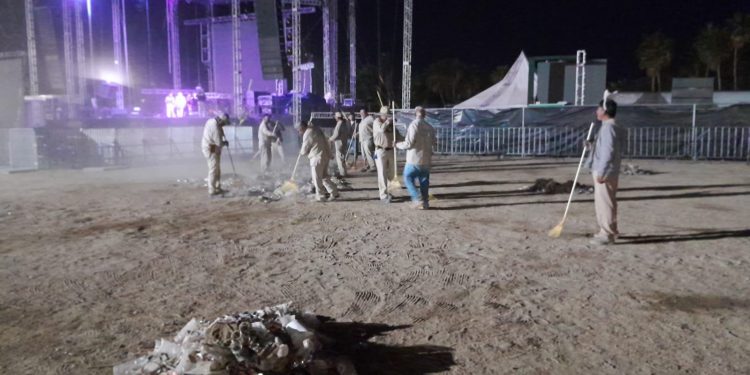 SERVICIOS PÚBLICOS LLEVA A CABO LA LIMPIEZA DE LOS LUGARES DONDE SE DESARROLLAN LAS FIESTAS TRADICIONALES DE SJC