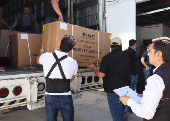 LLEGA A BAJA CALIFORNIA SUR, EL PRIMER ENVÍO DE DOCUMENTACIÓN Y MATERIAL ELECTORAL DEL PROCESO ELECTORALCONCURRENTE 2023-2024.