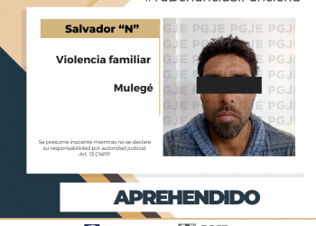 APREHENDE PGJE A UN SUJETO IMPUTADO POR VIOLENCIAFAMILIAR