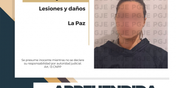 APREHENDE PGJE A UNA MUJER POR LESIONES Y DAÑOS EN LA PAZ