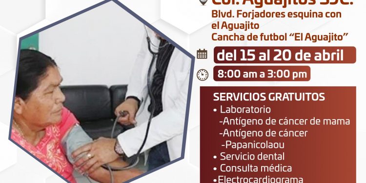 LAS BRIGADAS MÉDICAS CONTINUARÁN DEL 15 AL 20 DE ABRIL EN LA COLONIA AGUAJITOS EN SJC.