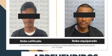 APREHENDE PGJE A DOS PERSONAS