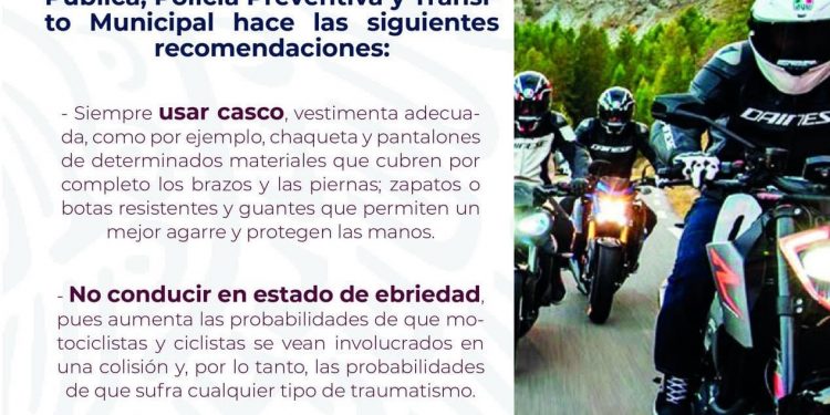EXHORTAN A MOTOCICLISTAS DE LOS CABOS A UTILIZAR EL CASCO AL CONDUCIR